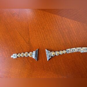 Brighton Apple Watch band Silver and Gold Heart Bracelet